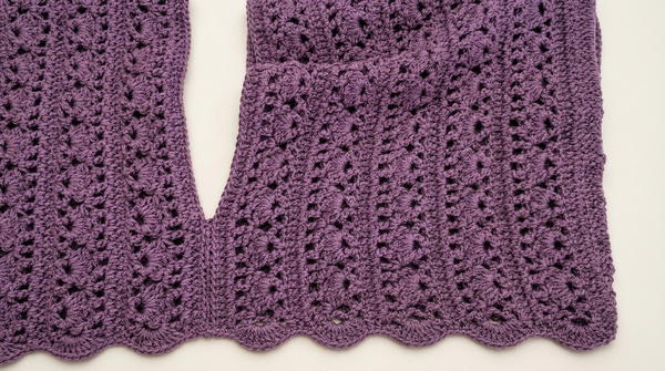Easy Crochet Mesh Stitch Blouse Pattern