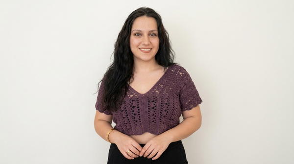 Easy Crochet Mesh Stitch Blouse Pattern