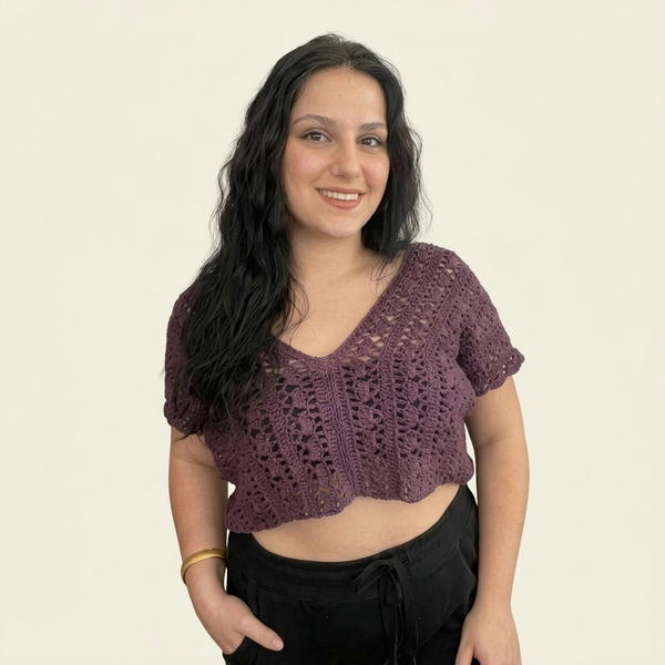 Easy Crochet Mesh Stitch Blouse Pattern