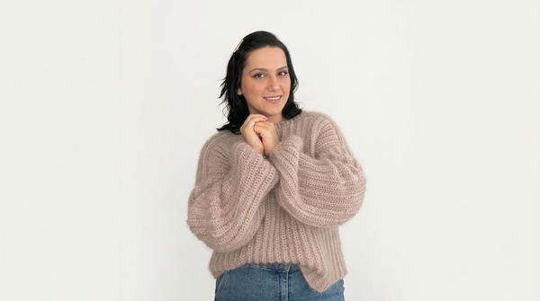 Easy Crochet V-Stitch Sweater Tutorial