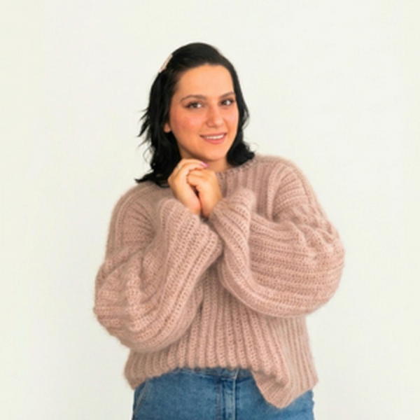 Easy Crochet V-Stitch Sweater Tutorial