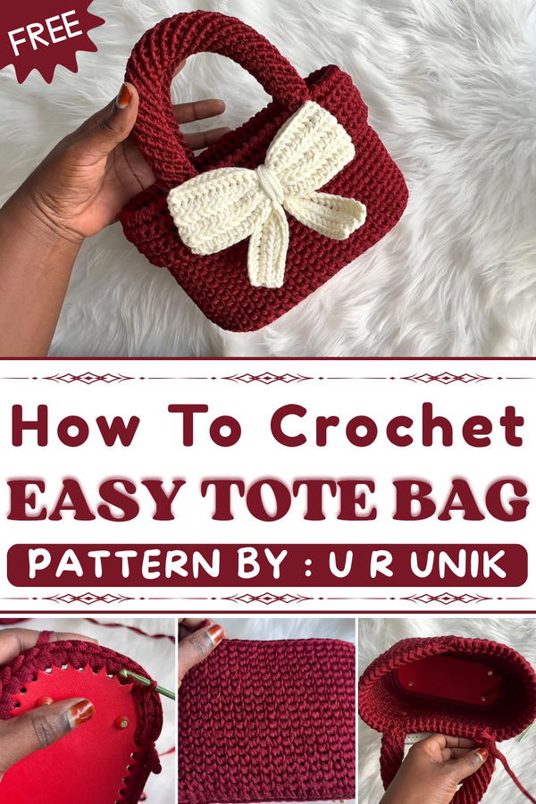 Easy Crocheted Tote Bag - How To Crochet Savvy Handbag (1)