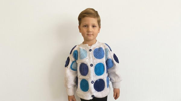 HOW TO CROCHET A CARDIGAN FOR CHILDREN