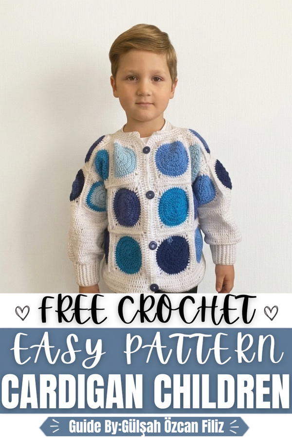 HOW TO CROCHET A CARDIGAN FOR CHILDREN