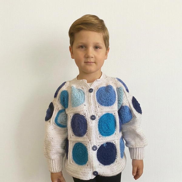 HOW TO CROCHET A CARDIGAN FOR CHILDREN