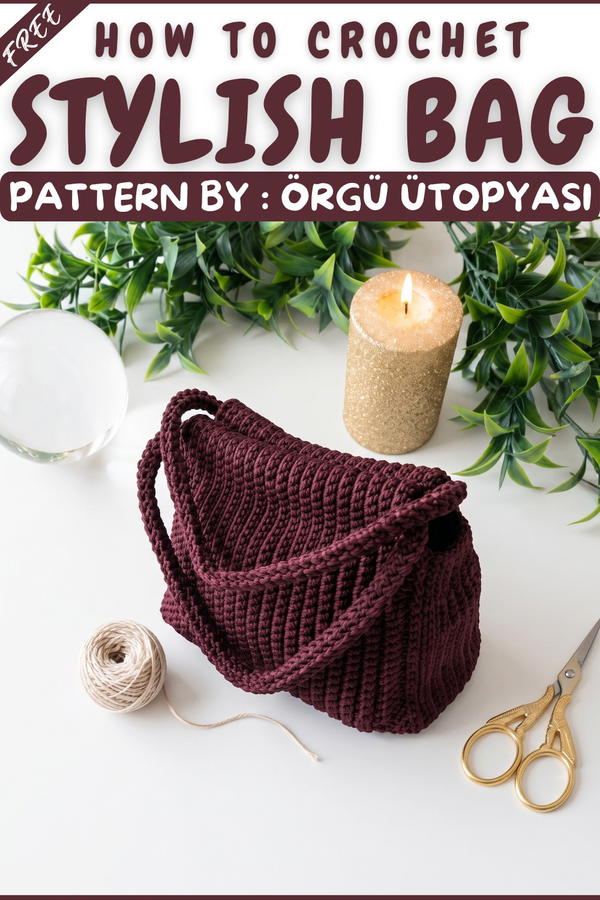 How To Crochet A Bag BASE Step By Step 9