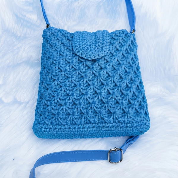 How To Crochet A Bag With Star Stitch (10)