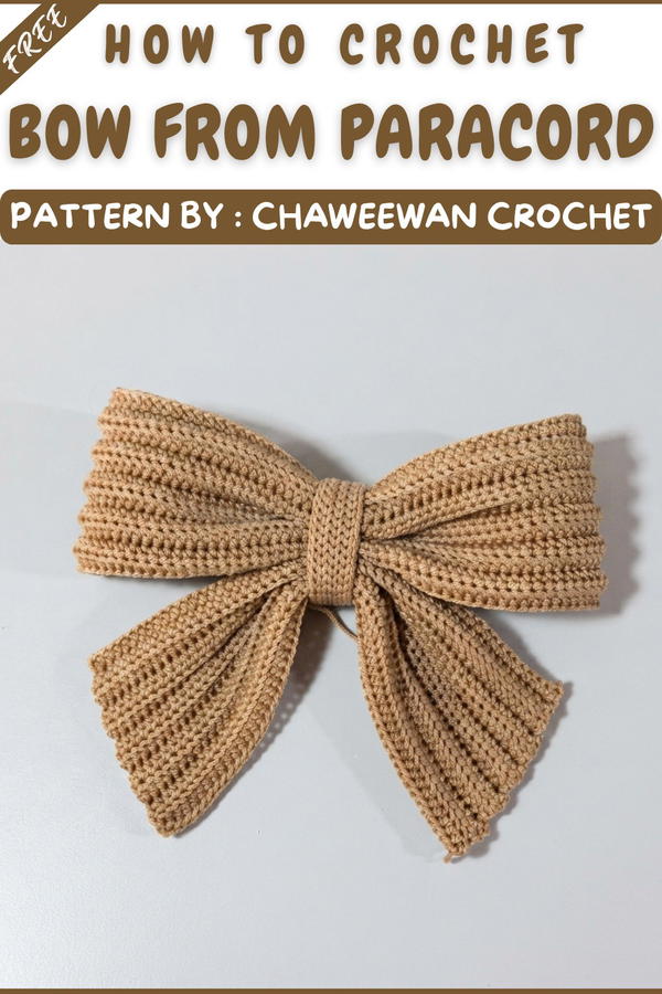 How To Crochet A Cute Bow Bag Using Parachute Cord 9