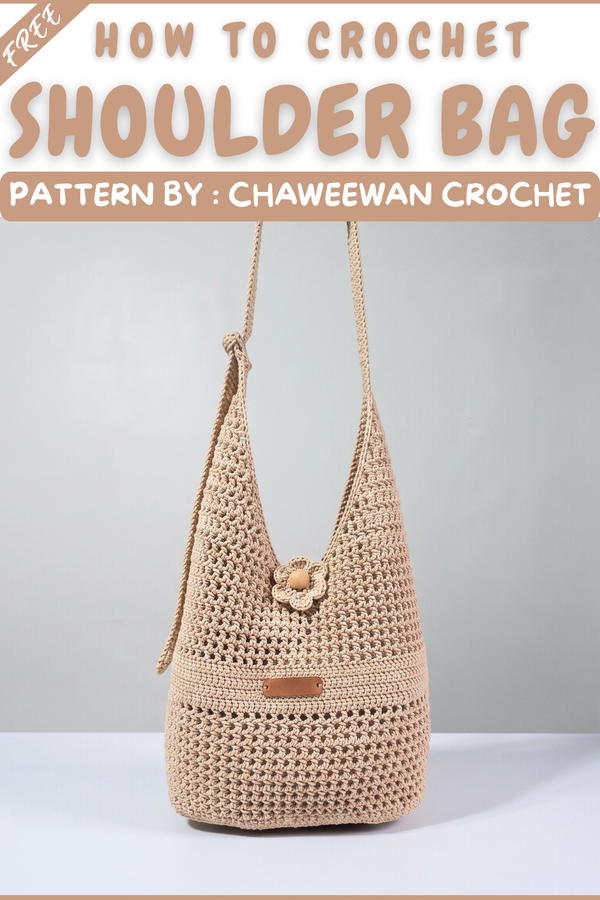 How To Crochet A Mesh Pattern Shoulder Bag 9