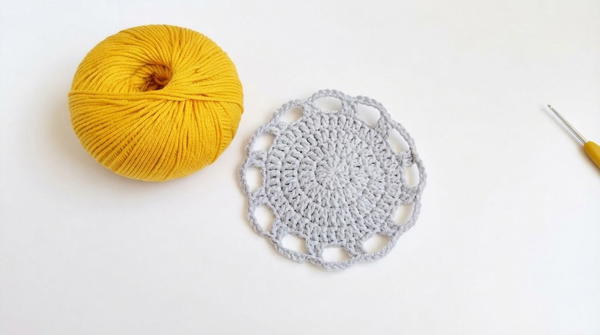 How To Crochet Beautiful Flower Coaster 5