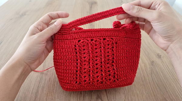 How To Crochet Easy Bag Tutorial Step by Step 7