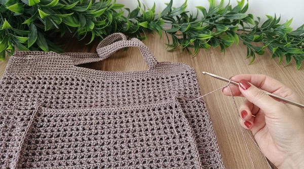 How To Crochet Easy Beach Bag (7)