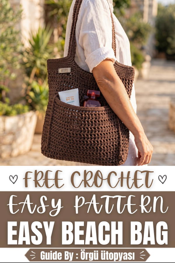 How To Crochet Easy Beach Bag (8)