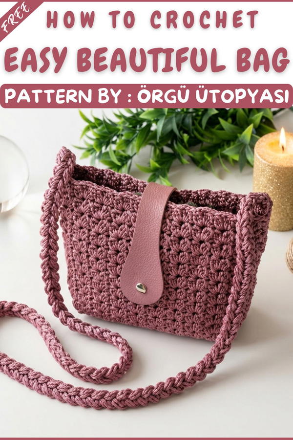 How To Crochet Easy Beautiful Bag Step By Step 10