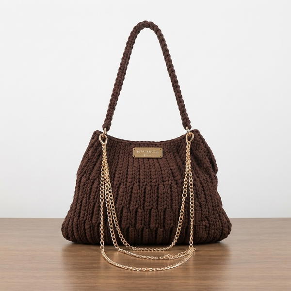 How To Crochet Easy Polyester Bag 12