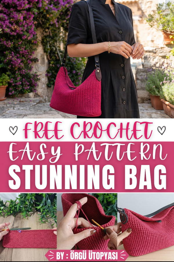 How To Crochet Easy Stunning Bag 1