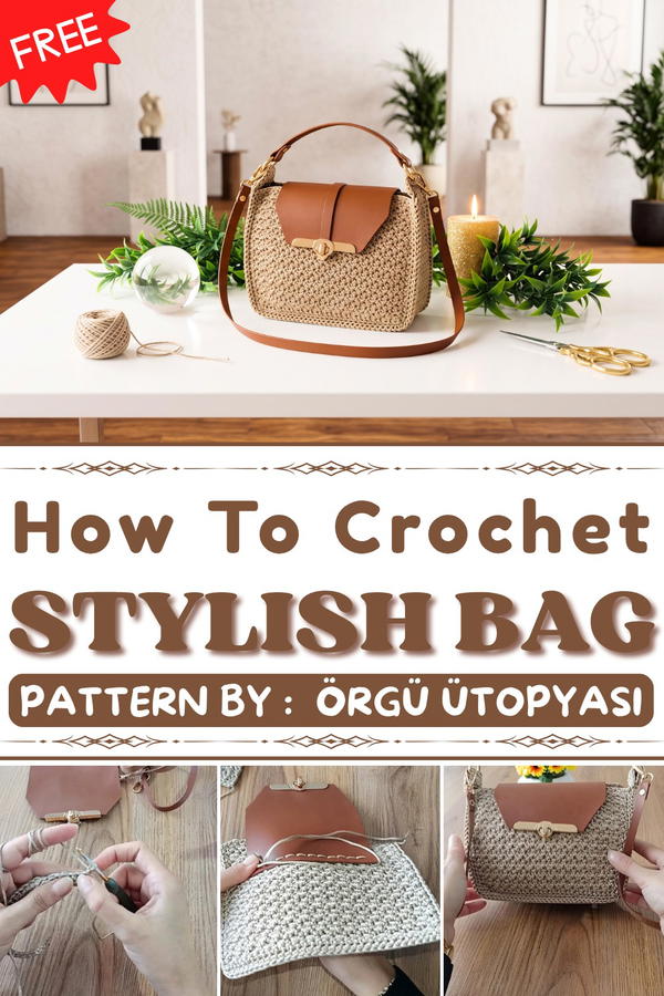 How To Crochet Easy Stylish Bag Step By Step 1