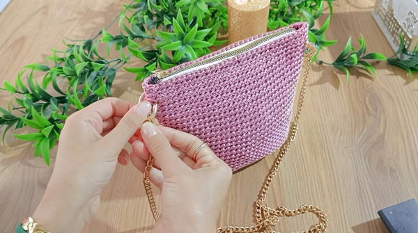 How To Crochet Macrame Cord Wonderful Bag 7