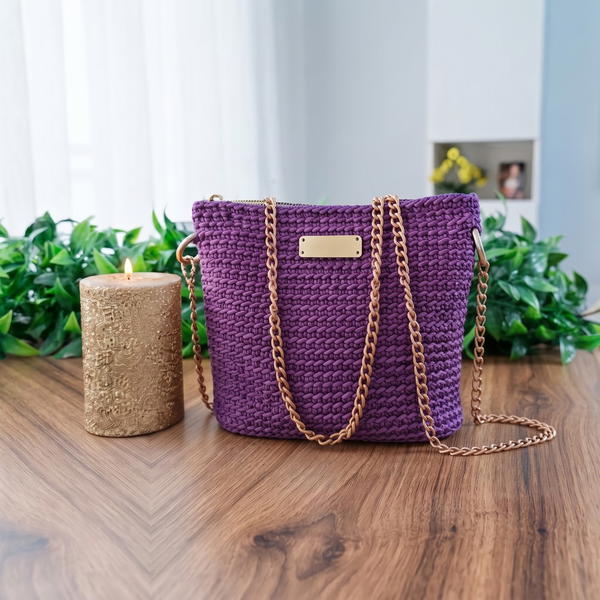 How To Crochet Macrame Cord Wonderful Bag 9