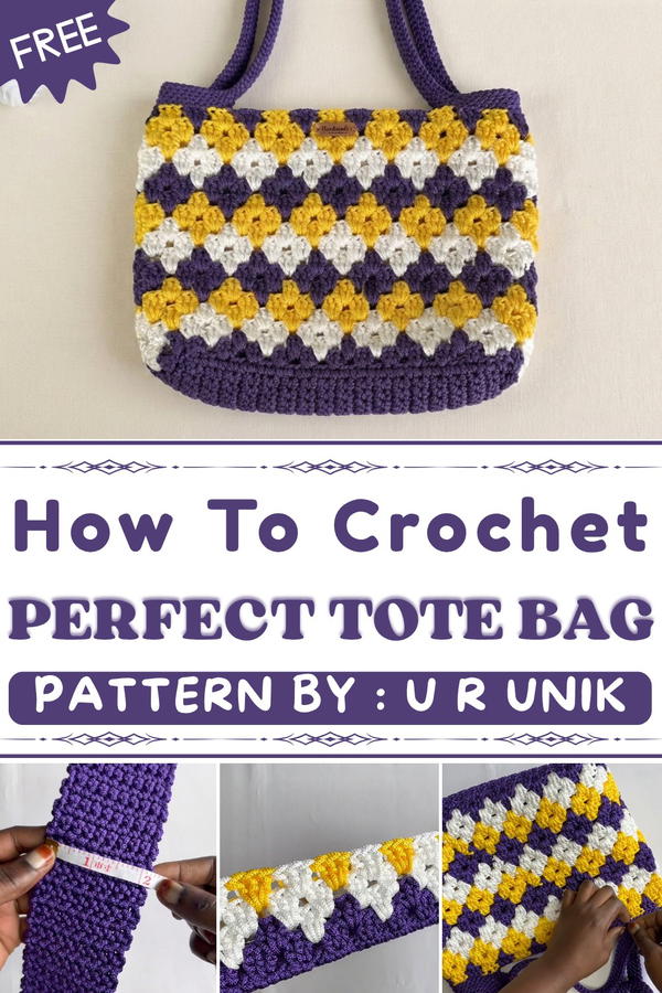 How To Crochet Make A Perfect Tote Bag Crochet (1)