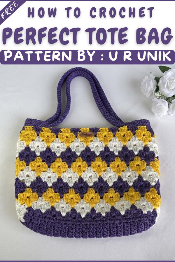 How To Crochet Make A Perfect Tote Bag Crochet (9)