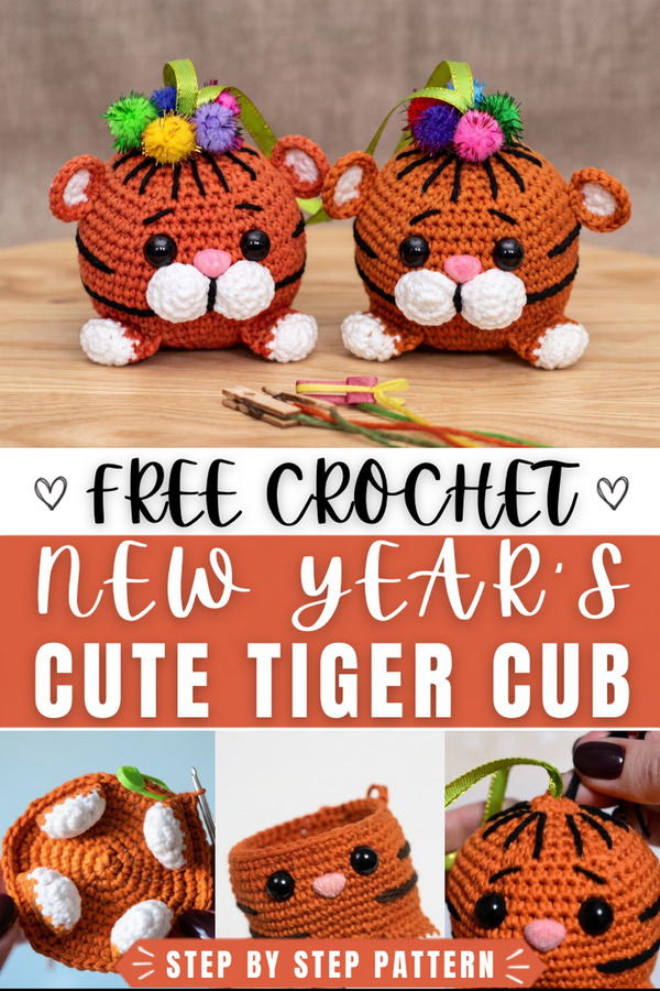 How To Crochet New Year's Tiger Cub 1
