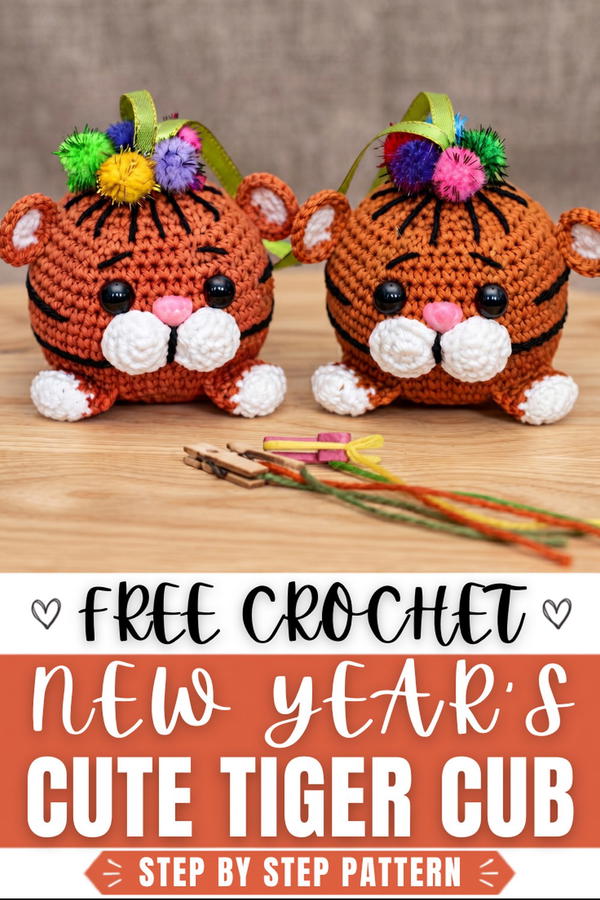How To Crochet New Year's Tiger Cub 10