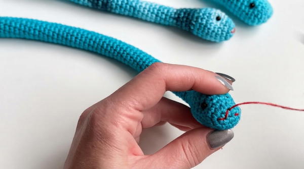 How To Crochet Playable Snake 7