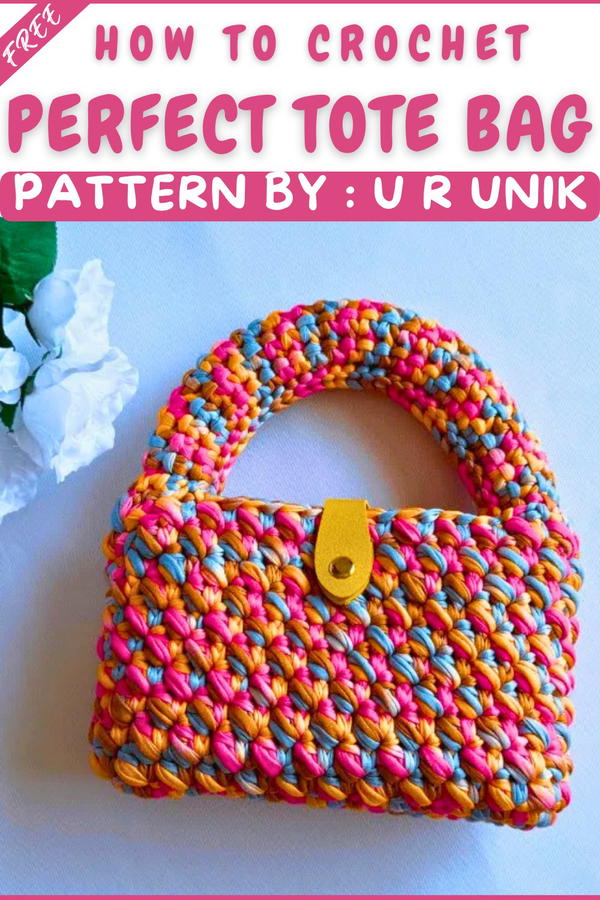 How To Crochet Stunning T-shirt Yarn Purse (11)