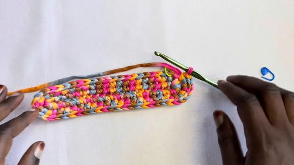 How To Crochet Stunning T-shirt Yarn Purse (4)