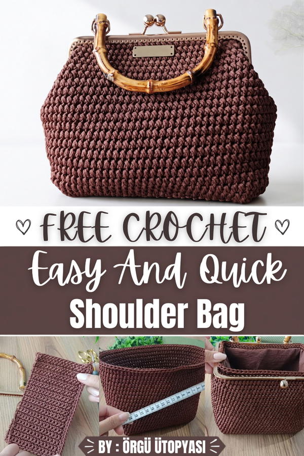 How To Crochet Very Easy And Quick Shoulder Bag 1