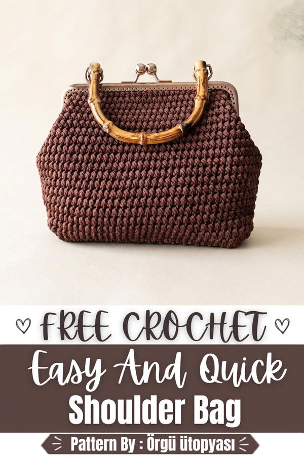 How To Crochet Very Easy And Quick Shoulder Bag 9