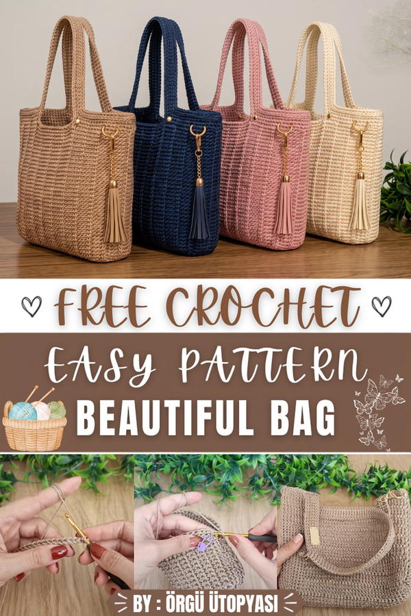 How To Crochet Very Easy Beautiful, Excellent Quality Bag 1
