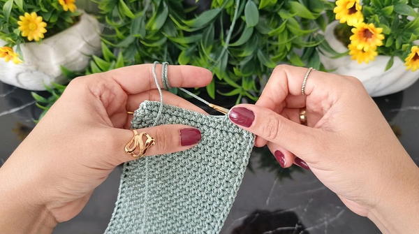 How To Crochet Very Easy Drawstring Bag 3