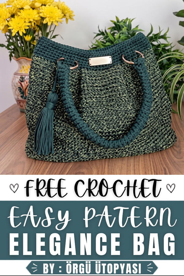How To Crochet Very Easy Elegance Bag 9