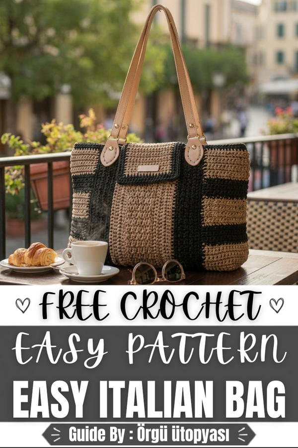 How To Crochet Very Easy Italian Bag 11