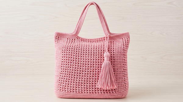 How To Crochet Very Easy Summer Mesh Bag 2