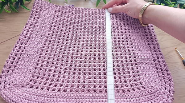How To Crochet Very Easy Summer Mesh Bag 6