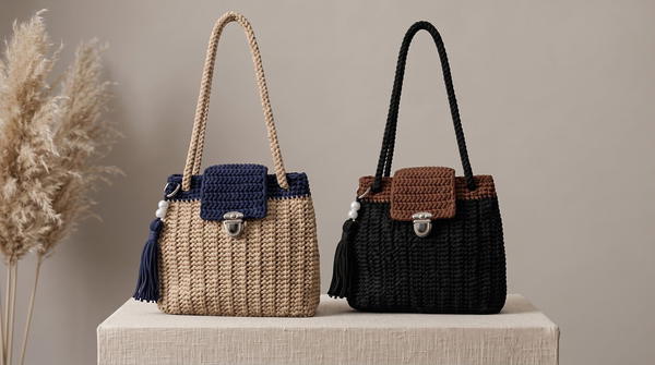 How To Crochet Very Easy Thessaloniki Stitch Looks On A Bag 2