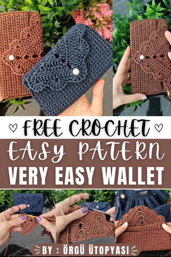 How To Crochet Very Easy Wallet Tutorial for Beginners 1
