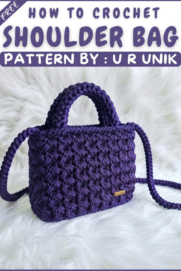 How to Crochet A Simple Mini Shoulder Bag Tutorial (10)