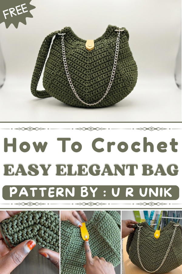 How to Crochet an Elegant Bag with a Simple design (1)