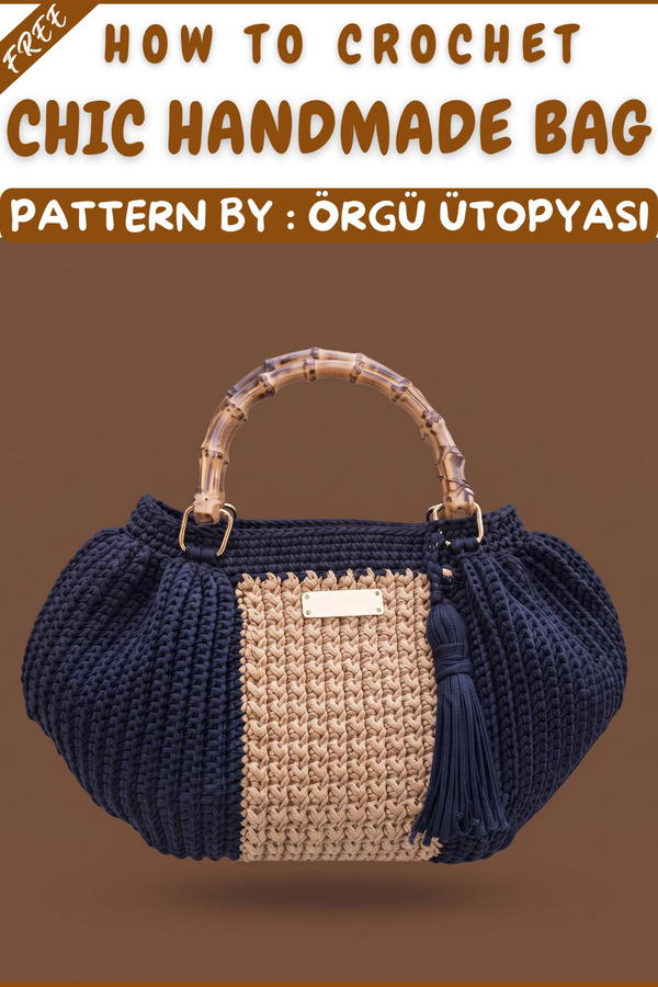 Trendy Crochet Balloon Bag Pattern Easy Instructions + Free Tutorial 11
