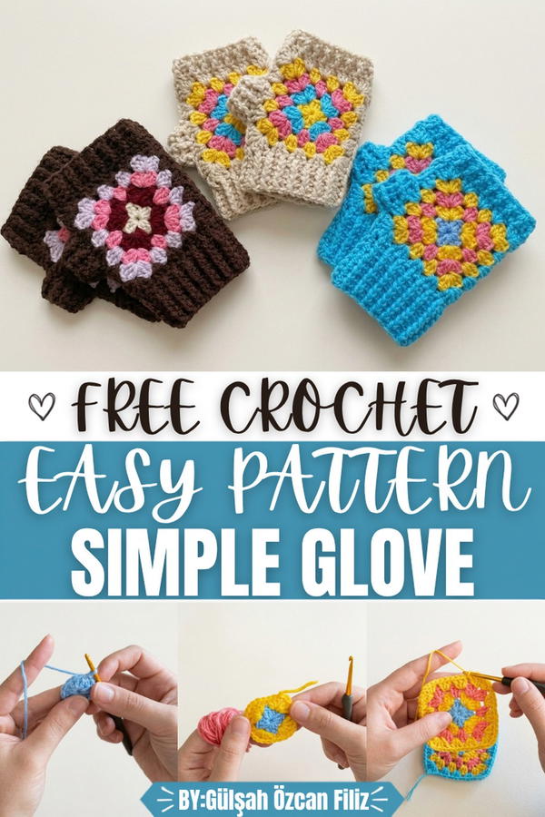 VERY SIMPLE CROCHET GLOVE PATTERN