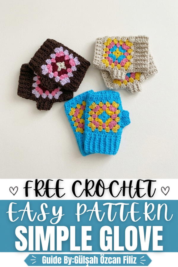 VERY SIMPLE CROCHET GLOVE PATTERN