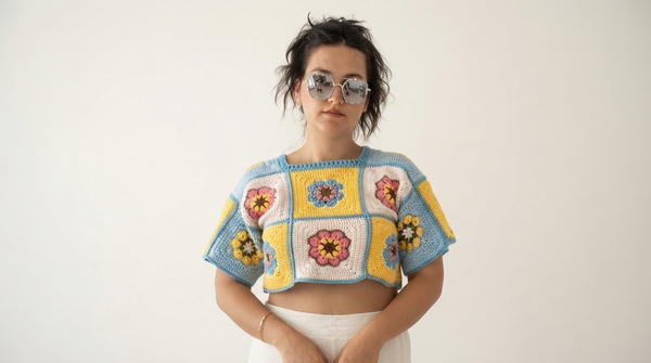 VERY SIMPLE CROCHET SPRING SWEATER PATTERN