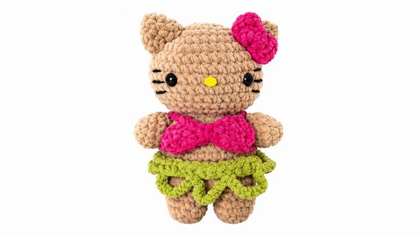 Crochet Hawaiian Hello Kitty Pattern 5
