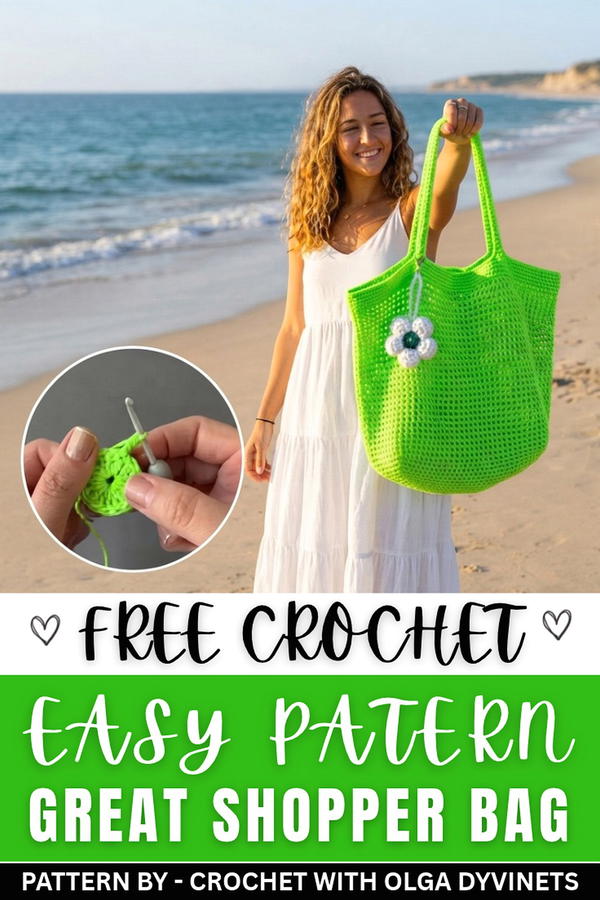 A great crocheted shopper that anyone can make! 11
