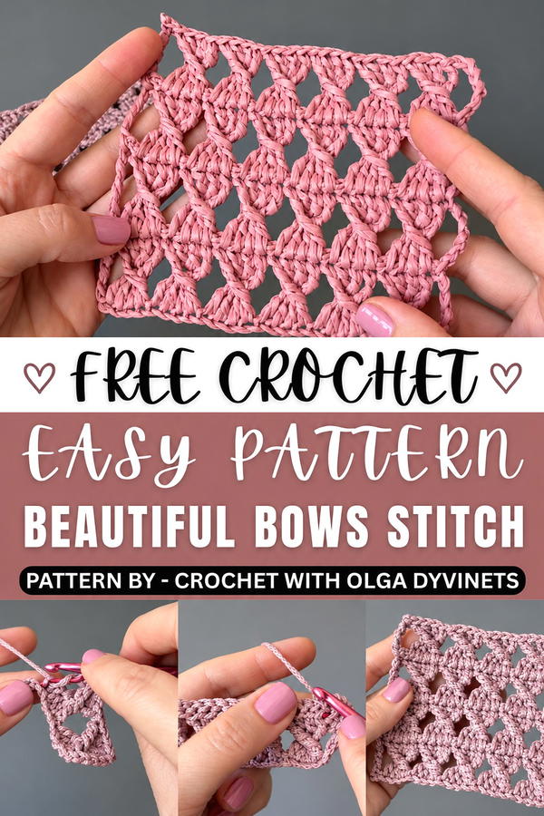 Beautiful crochet pattern bows (1)