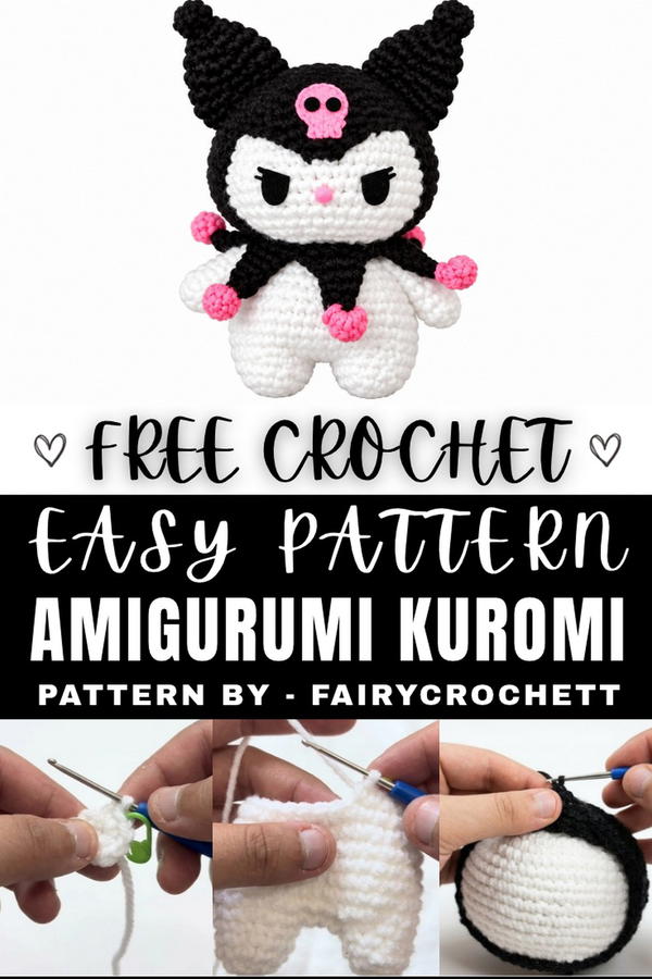 Crochet Amigurumi Kuromi Pattern